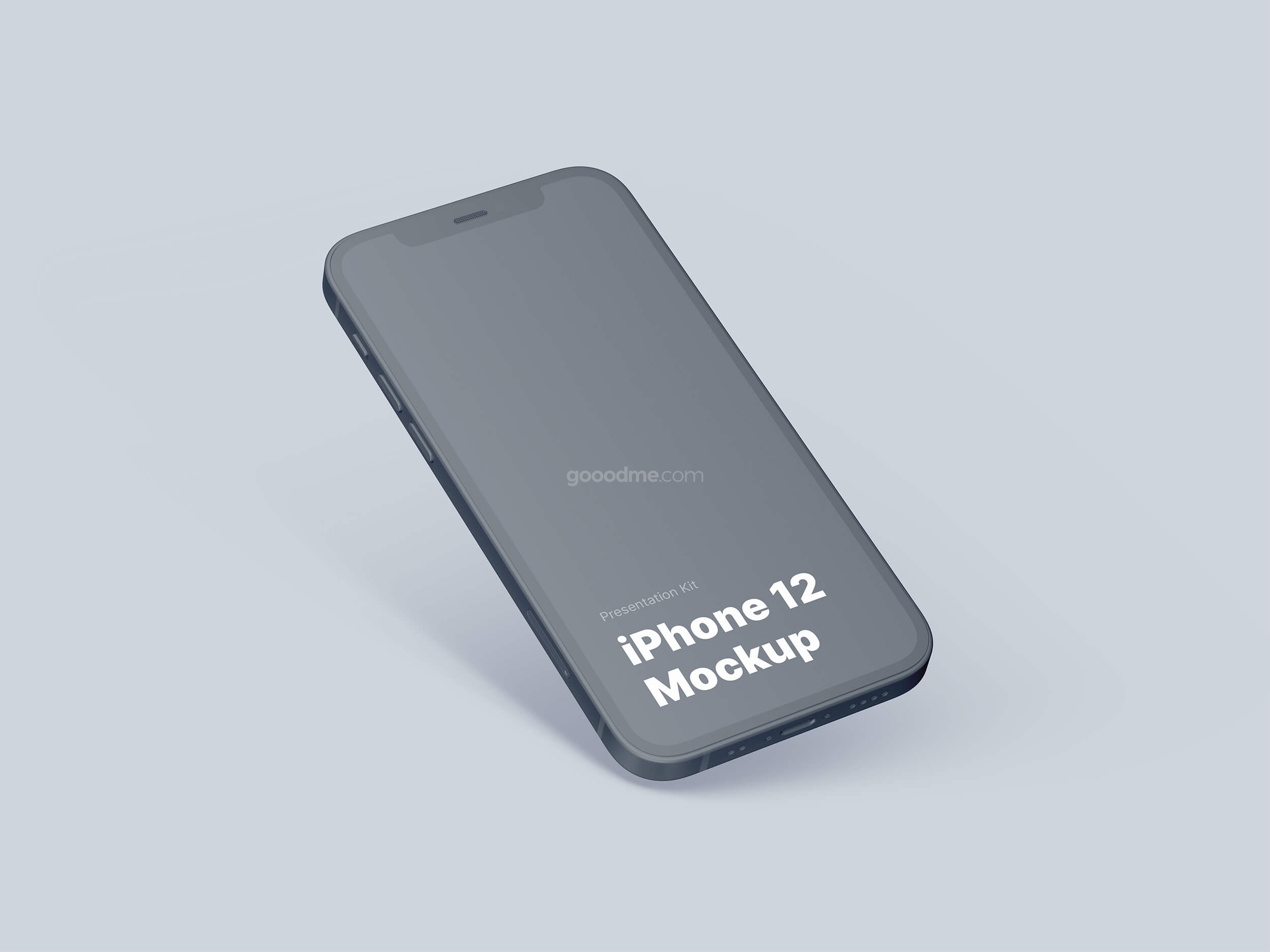 334 可商用苹果手机屏幕展示UI设计样机模型 iPhone 12 Mockup