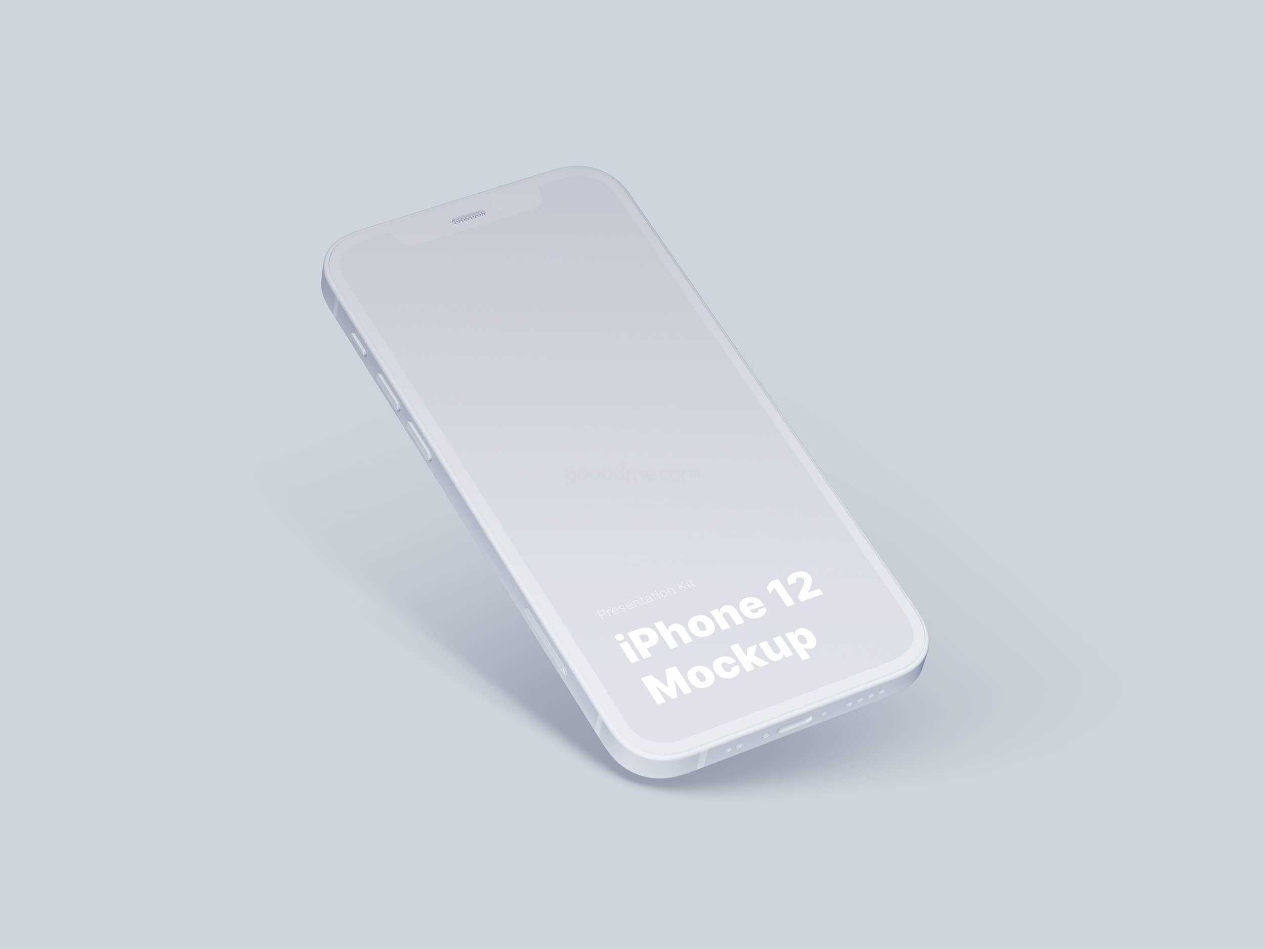 334 可商用苹果手机屏幕展示UI设计样机模型 iPhone 12 Mockup