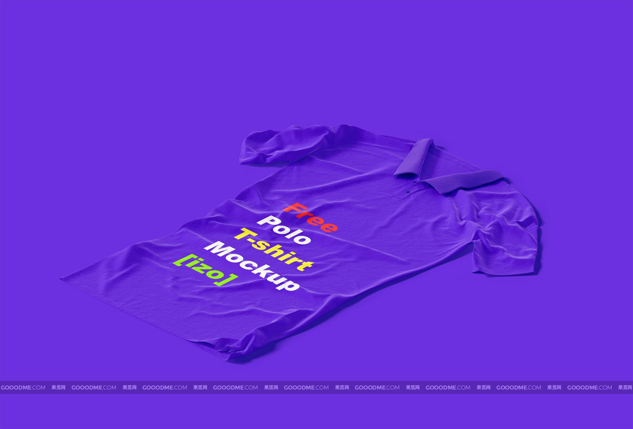 359 可商用polo文化衫T恤样机PSD素材 Polo T-shirt Mockup
