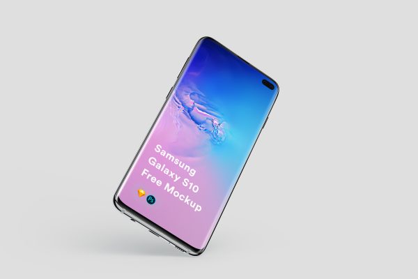 363 可商用三星 Galaxy S10手机UI设计展示样机素材 Samsung Galaxy S10 Mockup