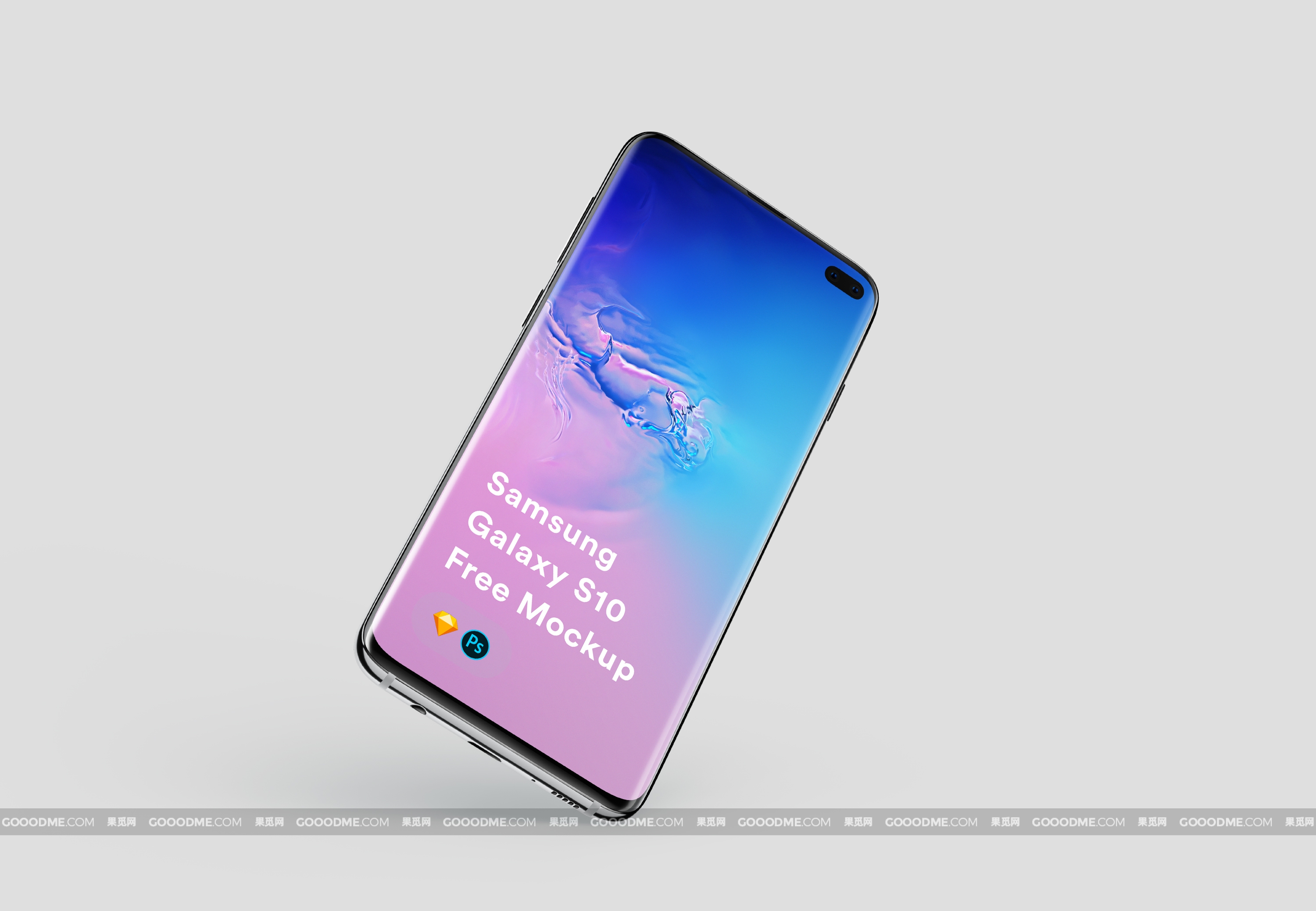 363 可商用三星 Galaxy S10手机UI设计展示样机素材 Samsung Galaxy S10 Mockup