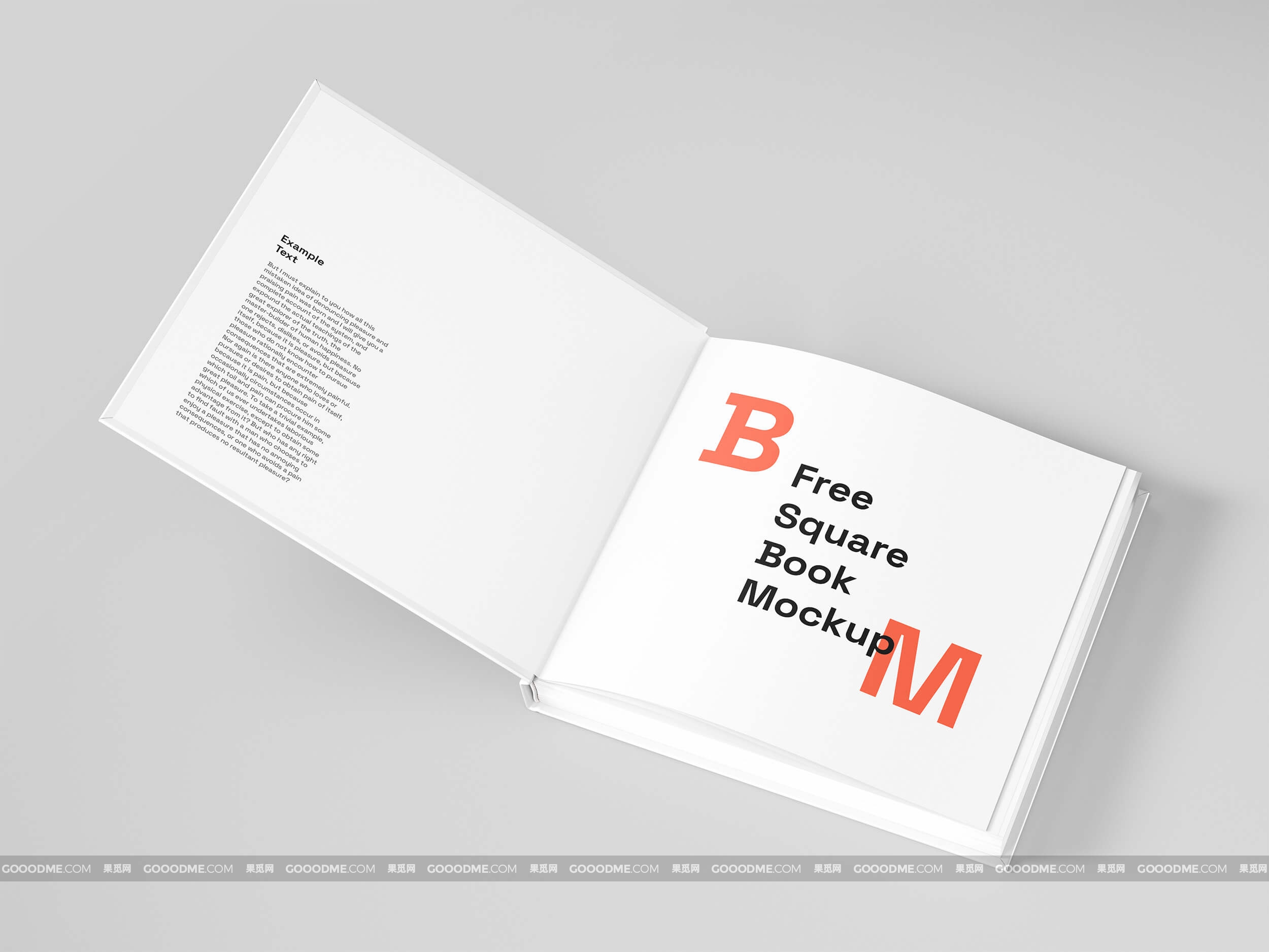 365 可商用方形硬壳精装书籍设计PSD样机素材 Square Book Mockup