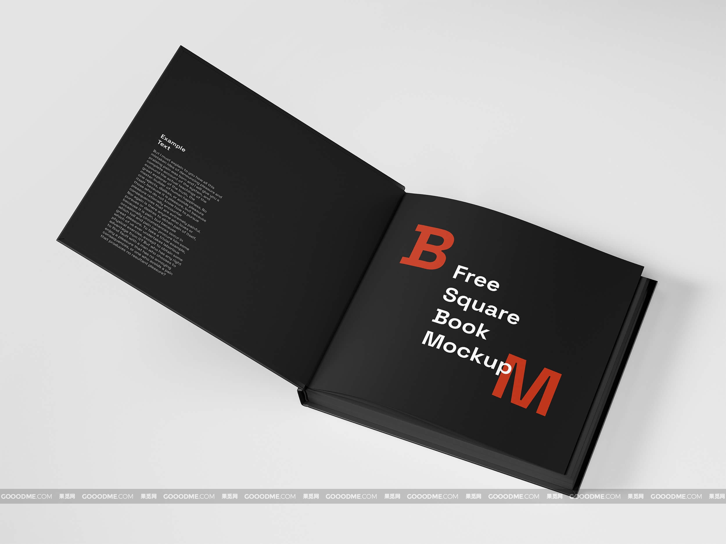 365 可商用方形硬壳精装书籍设计PSD样机素材 Square Book Mockup