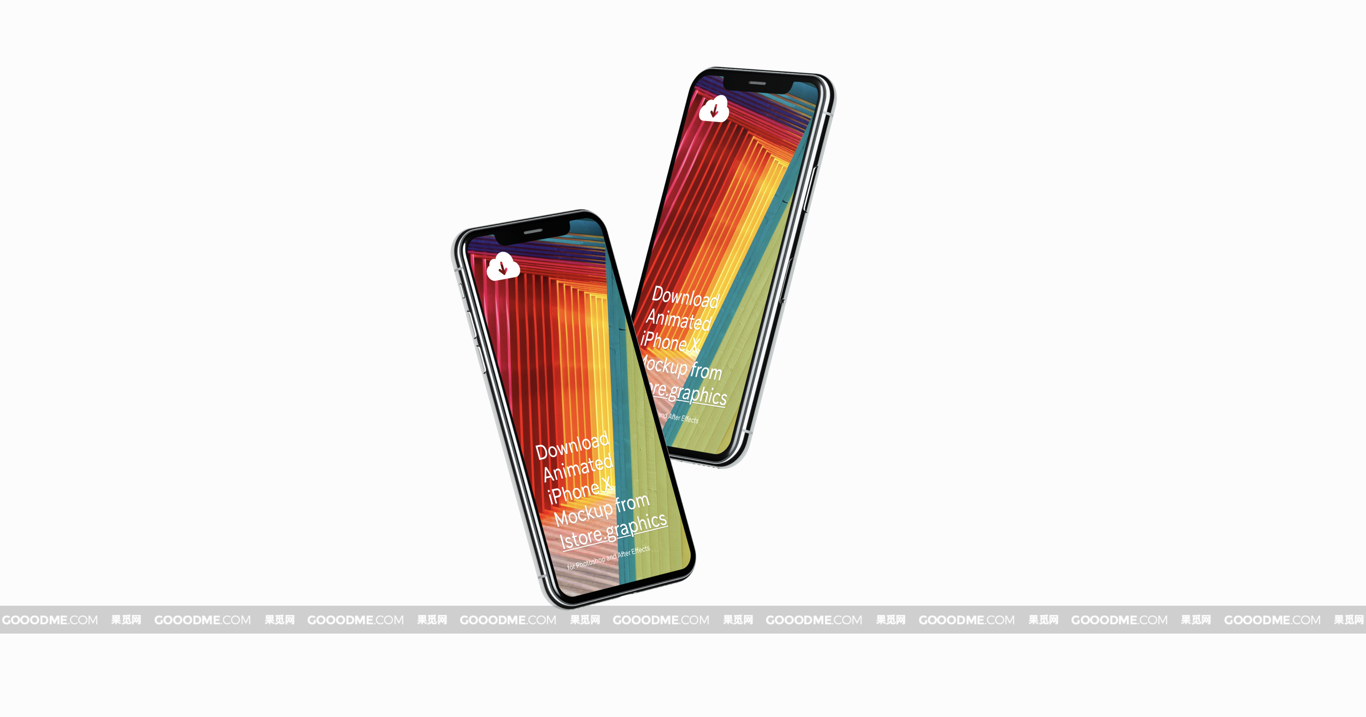 379 8款可商用iPhone X 手机屏幕展示UI设计样机 4k 分辨率iPhone X Mockups 4k Resolution