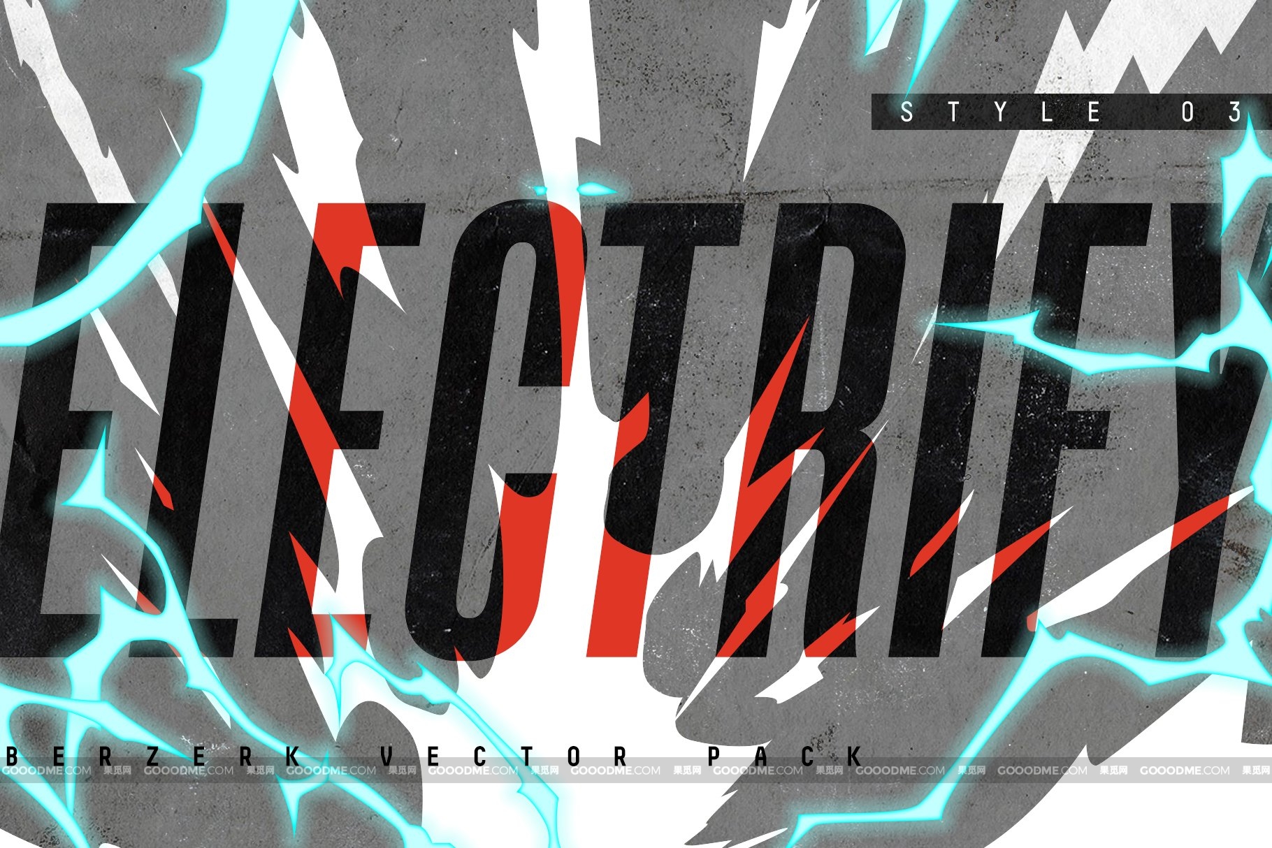 828 4款炫酷漫畫動作AI矢量素材包 BERZERK – VECTOR PACK