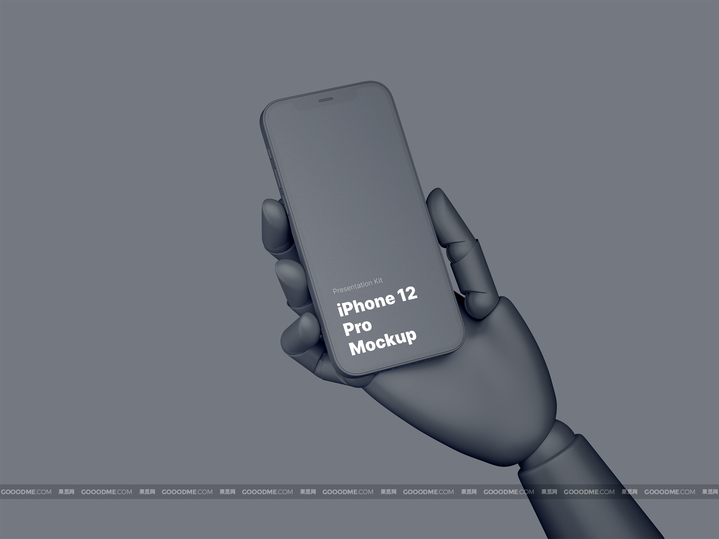 830 13款机械手臂木制手持手机UI展示设计样机素材Wooden Hands iPhone 12 Pro Mockups
