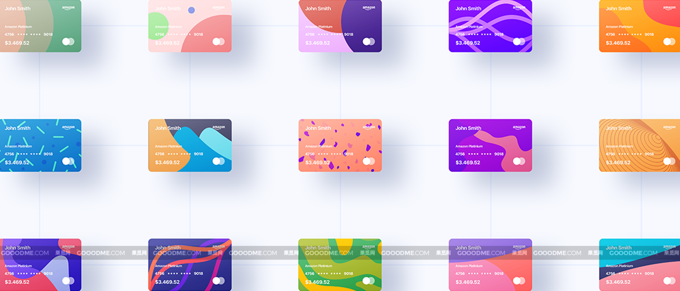 832 100+名片卡片银行卡会员卡设计模板素材 100 Financial Virtual Design Cards