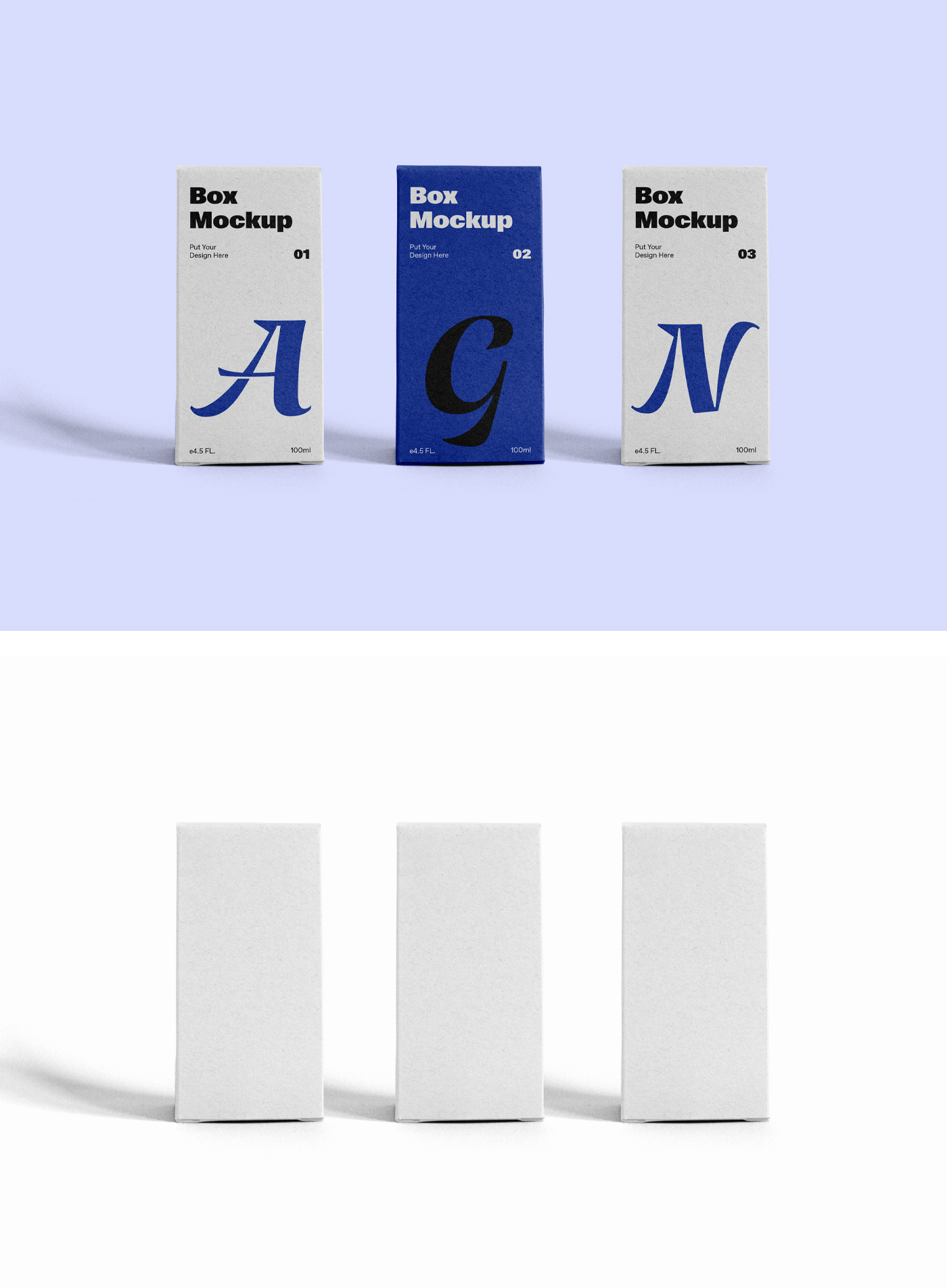 397 可商用垂直盒子PSD样机Vertical Box Mockups .zip