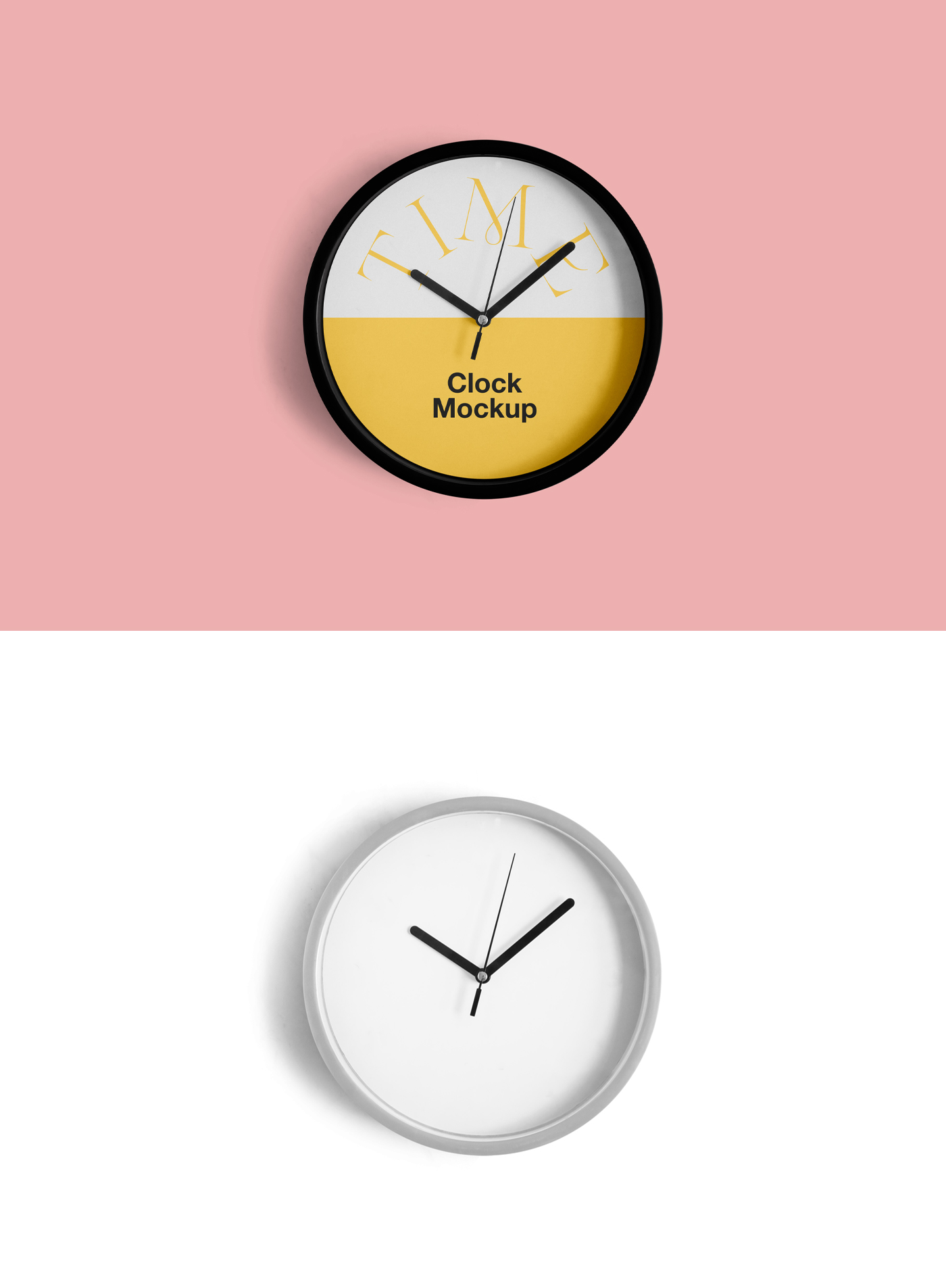 399 可商用圆形时钟PSD样机素材 Rounded Clock Mockup.zip