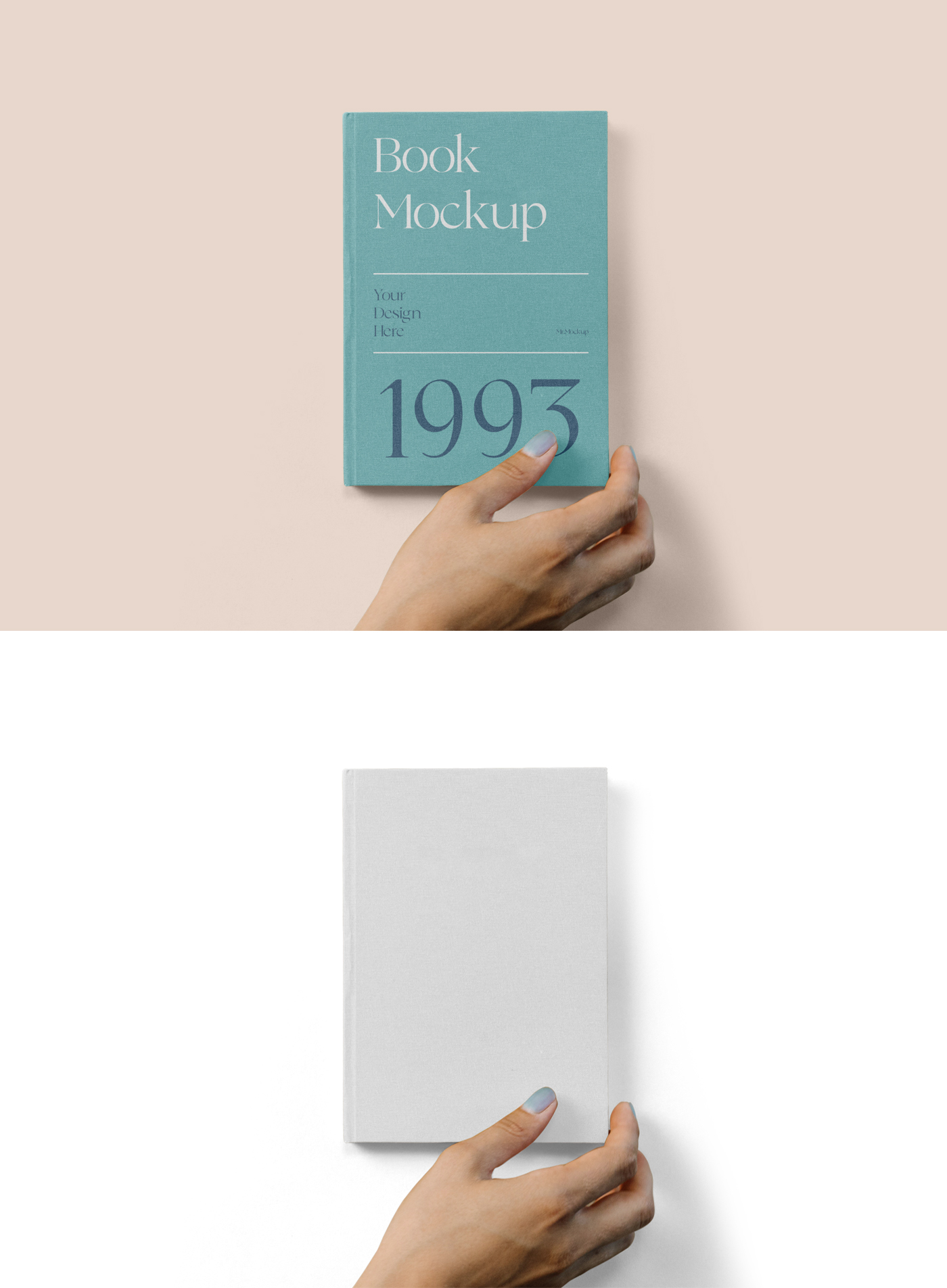 425 可商用硬壳精装书籍封面展示PSD样机素材 Hard Cover Book with Hand Mockup — Mr.Mockup yythkg.zip