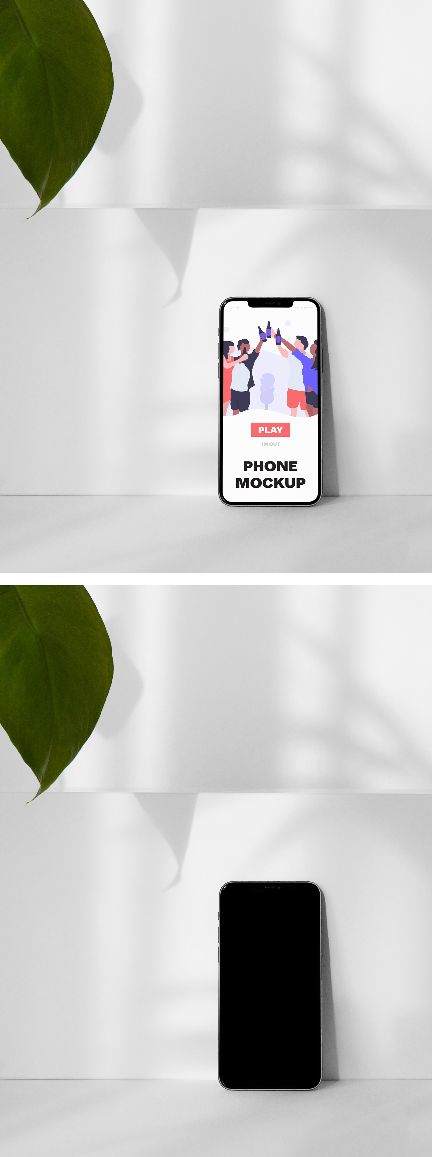 433 可商用手机屏幕展示PSD样机素材Phone on Box PSD Mockup Graphi.zip