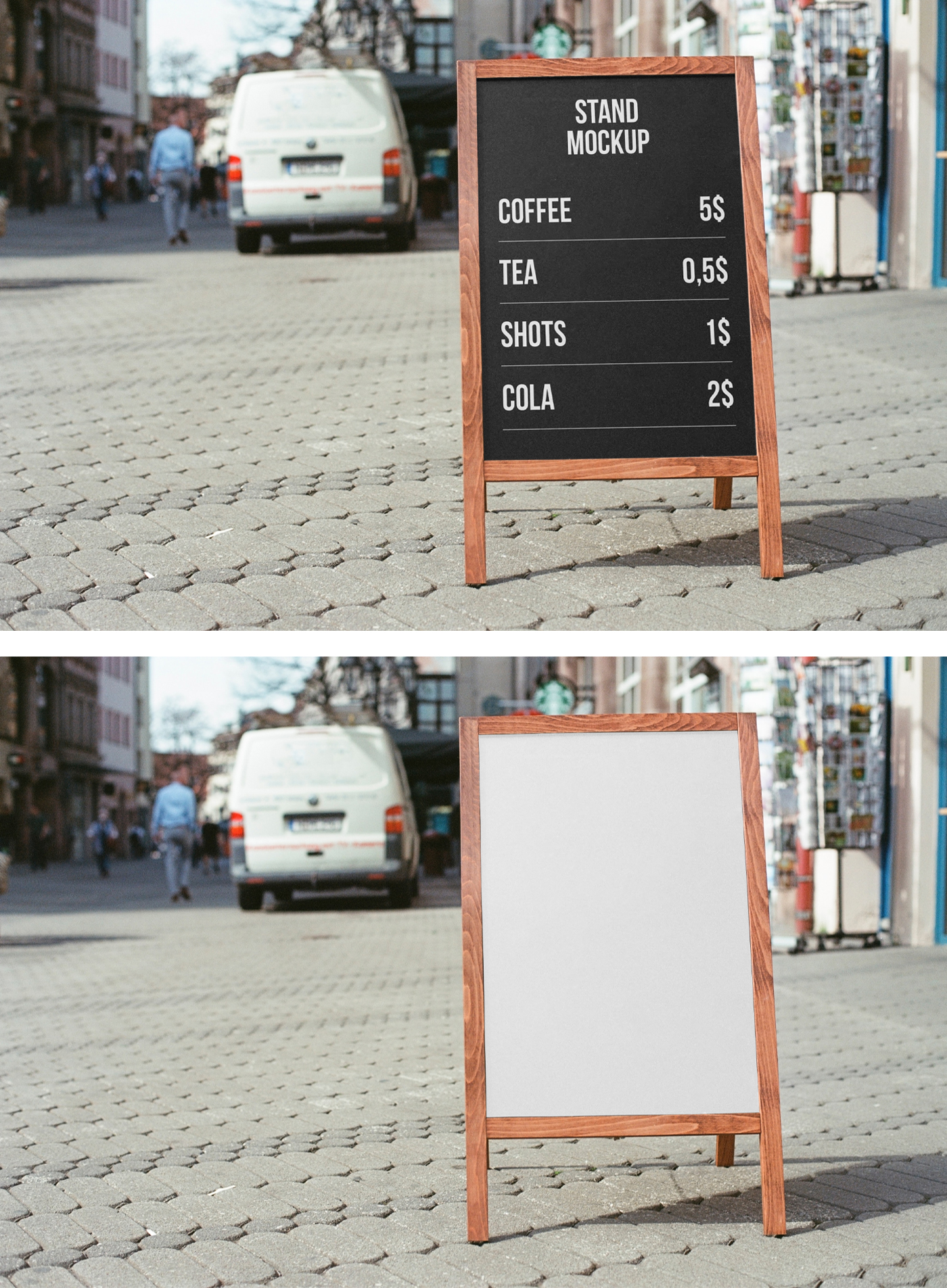 441 可商用促销落地小黑板设计PSD展示样机素材 Stand on Street Mockup Graphic yythkg.zip