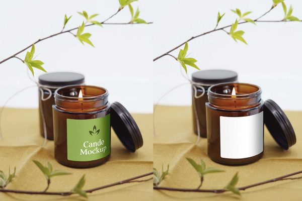 427 可商用香薰蜡烛包装设计PSD样机素材 Label on Candle Mockup Graphic yythkg.zip