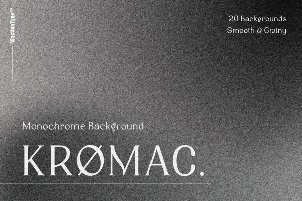 838 奢华典雅黑白渐变模糊颗粒噪点纹理背景图片设计素材 KROMAC – Monochrome Background