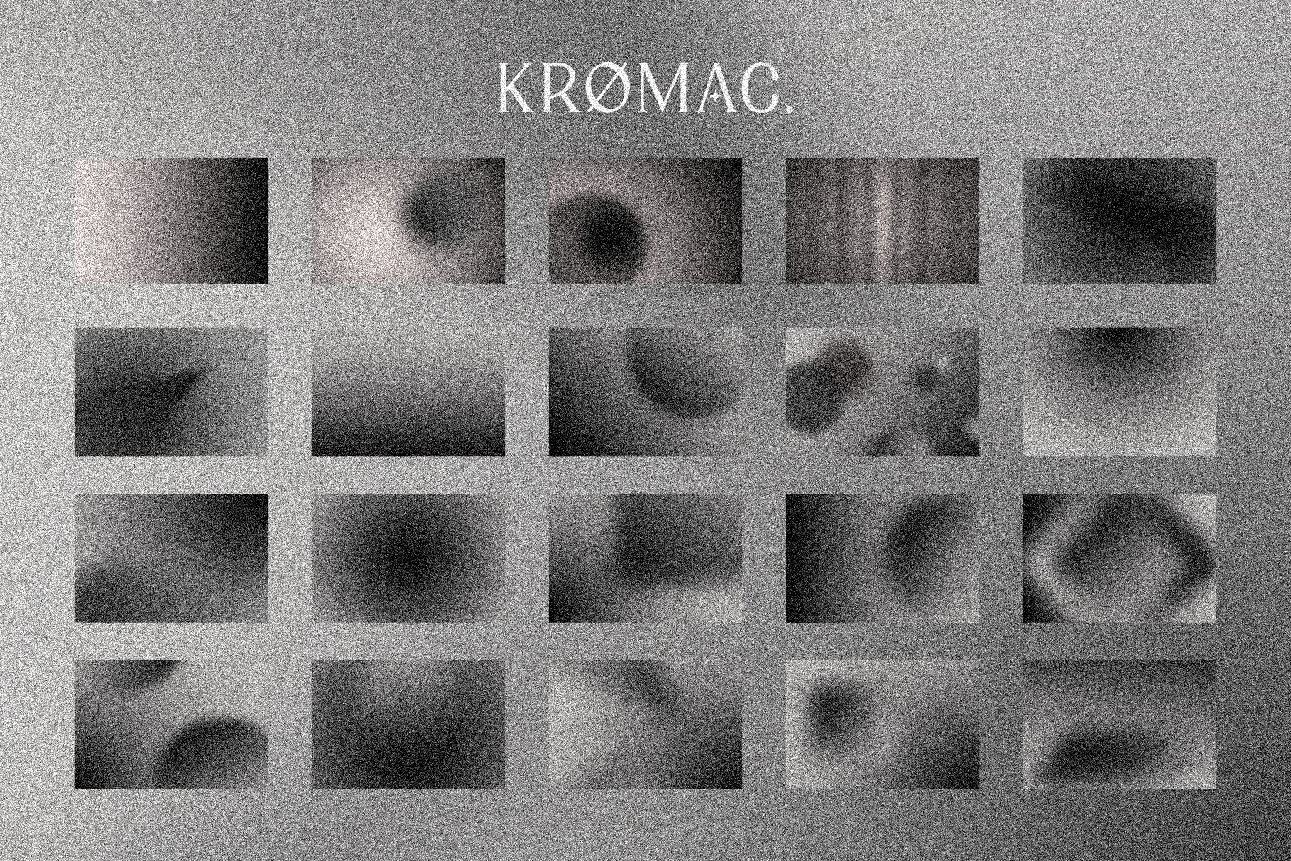 838 奢华典雅黑白渐变模糊颗粒噪点纹理背景图片设计素材 KROMAC – Monochrome Background