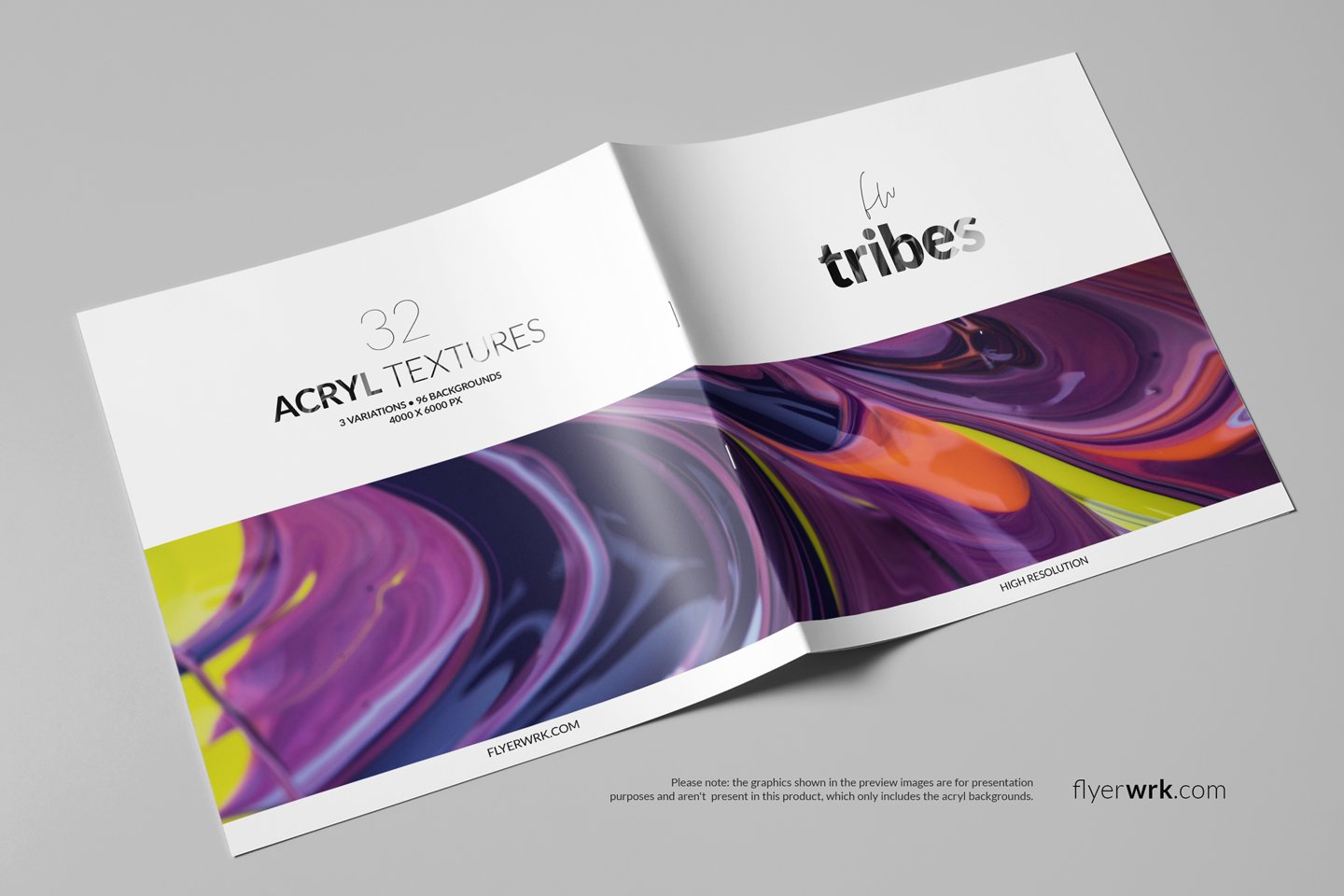 839 32款高清抽象丙烯酸油漆海报设计背景图片素材 Tribes – Acry Textures