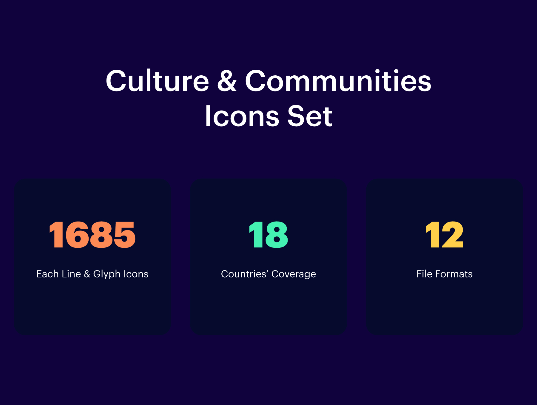 07 1600+多路径样式社区文化金融Icon图标Ai矢量设计素材 1600+ Culture and Communities Vector Icons