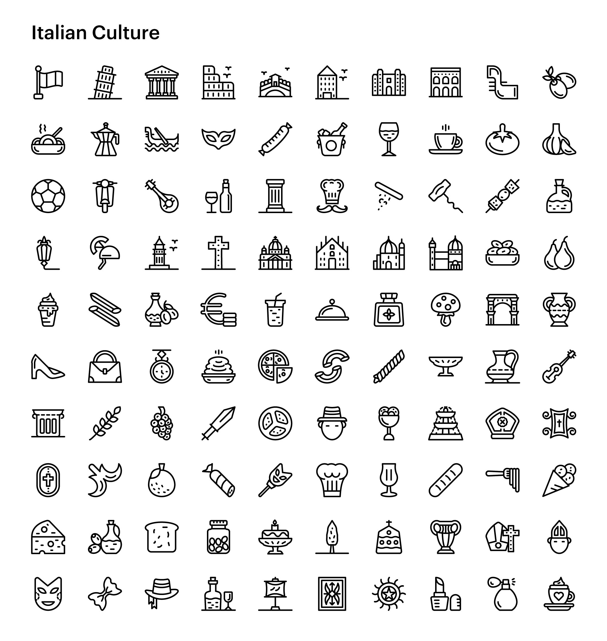 07 1600+多路径样式社区文化金融Icon图标Ai矢量设计素材 1600+ Culture and Communities Vector Icons