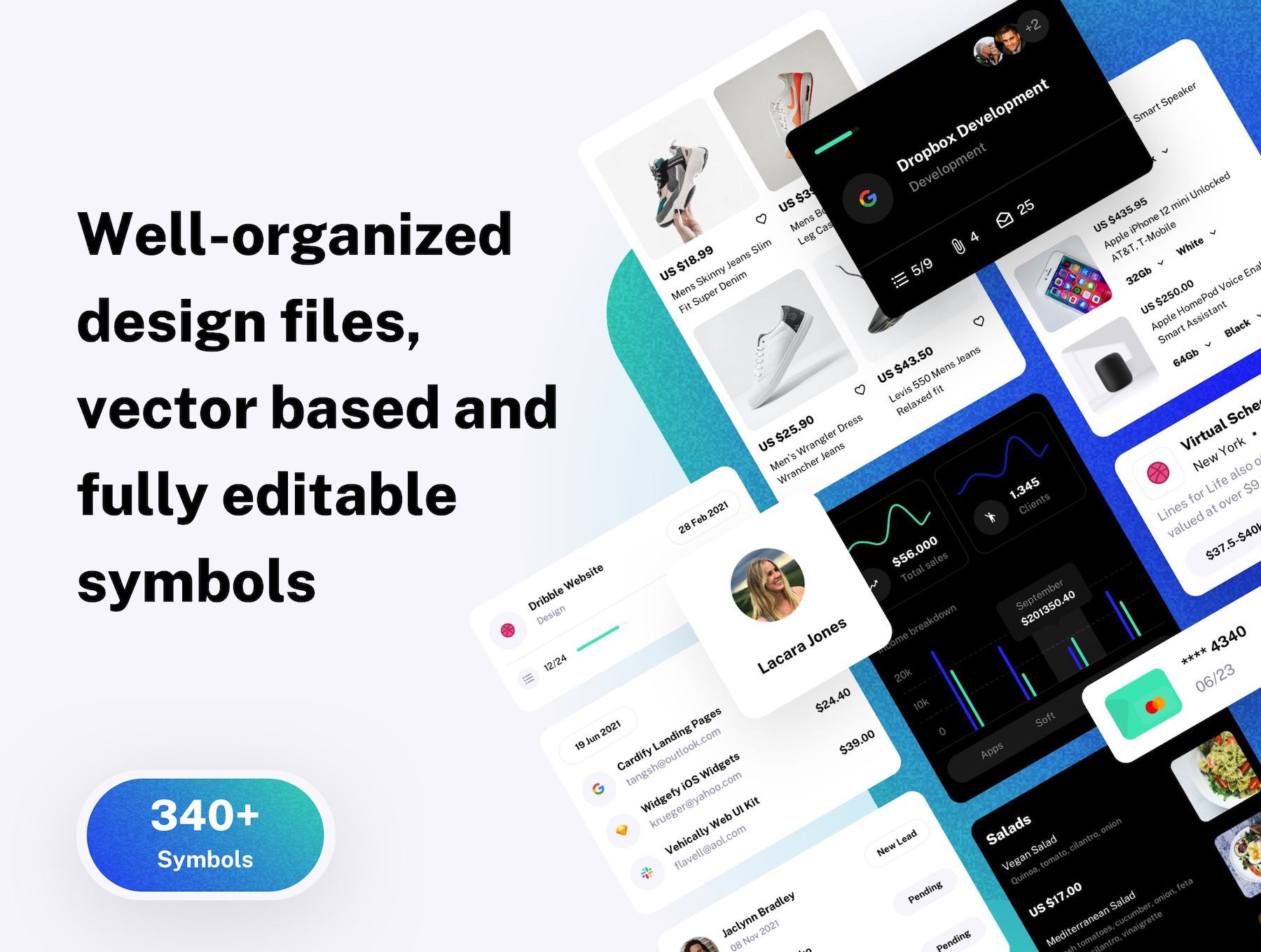 26 260+购物社交项目管理数据分析多用途App设计UI套件模板 Droid – Multipurpose UI Kit for Mobile Apps