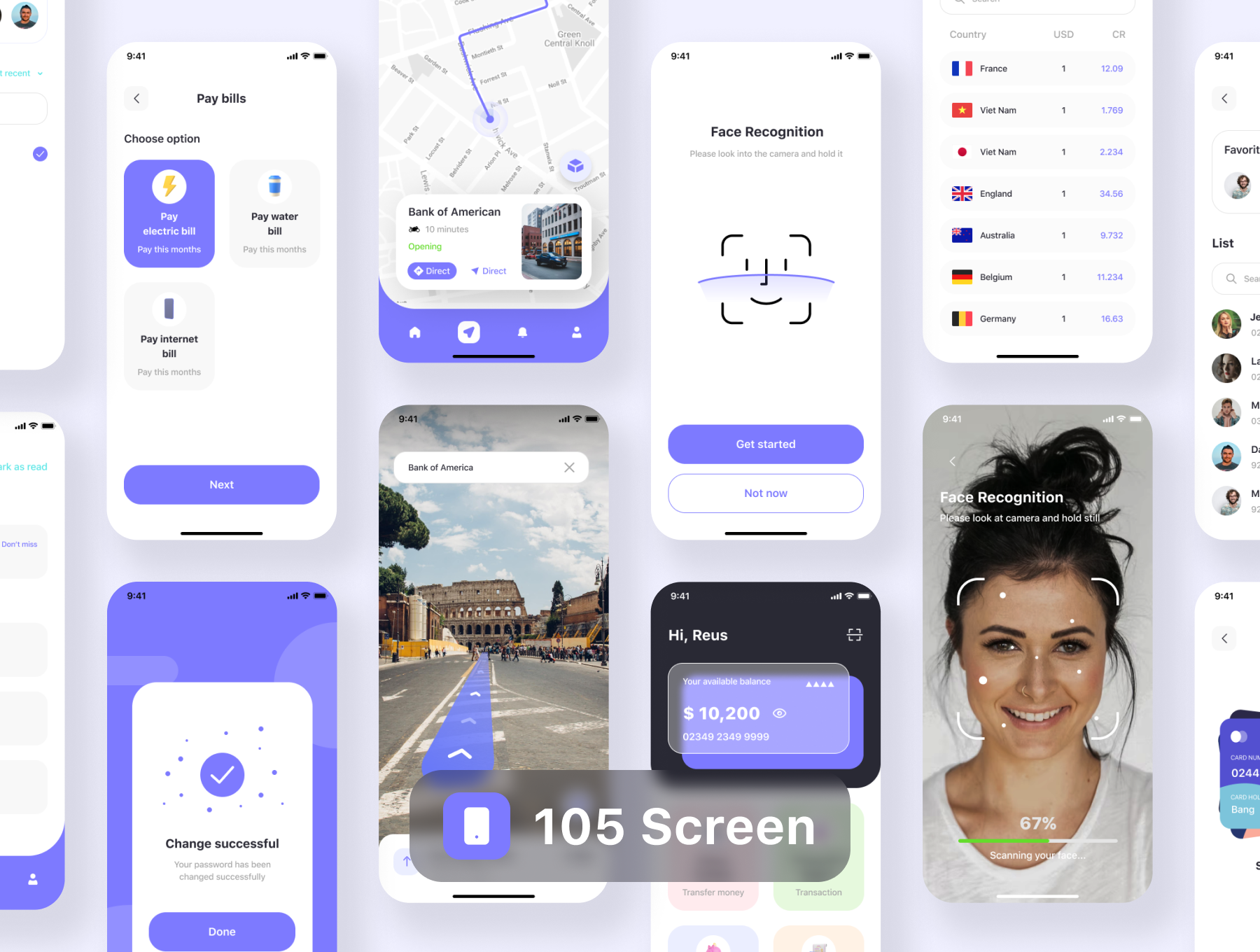 50 优质银行金融财务应用程序APP界面设计UI套件素材 MeeBank – Banking App UI Kit MeeBank – Banking App UI Kit 50