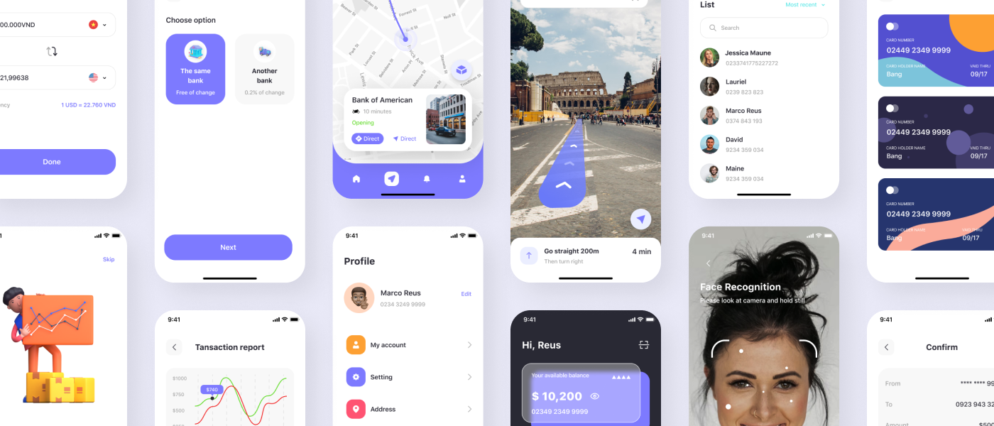 50 优质银行金融财务应用程序APP界面设计UI套件素材 MeeBank – Banking App UI Kit MeeBank – Banking App UI Kit 50
