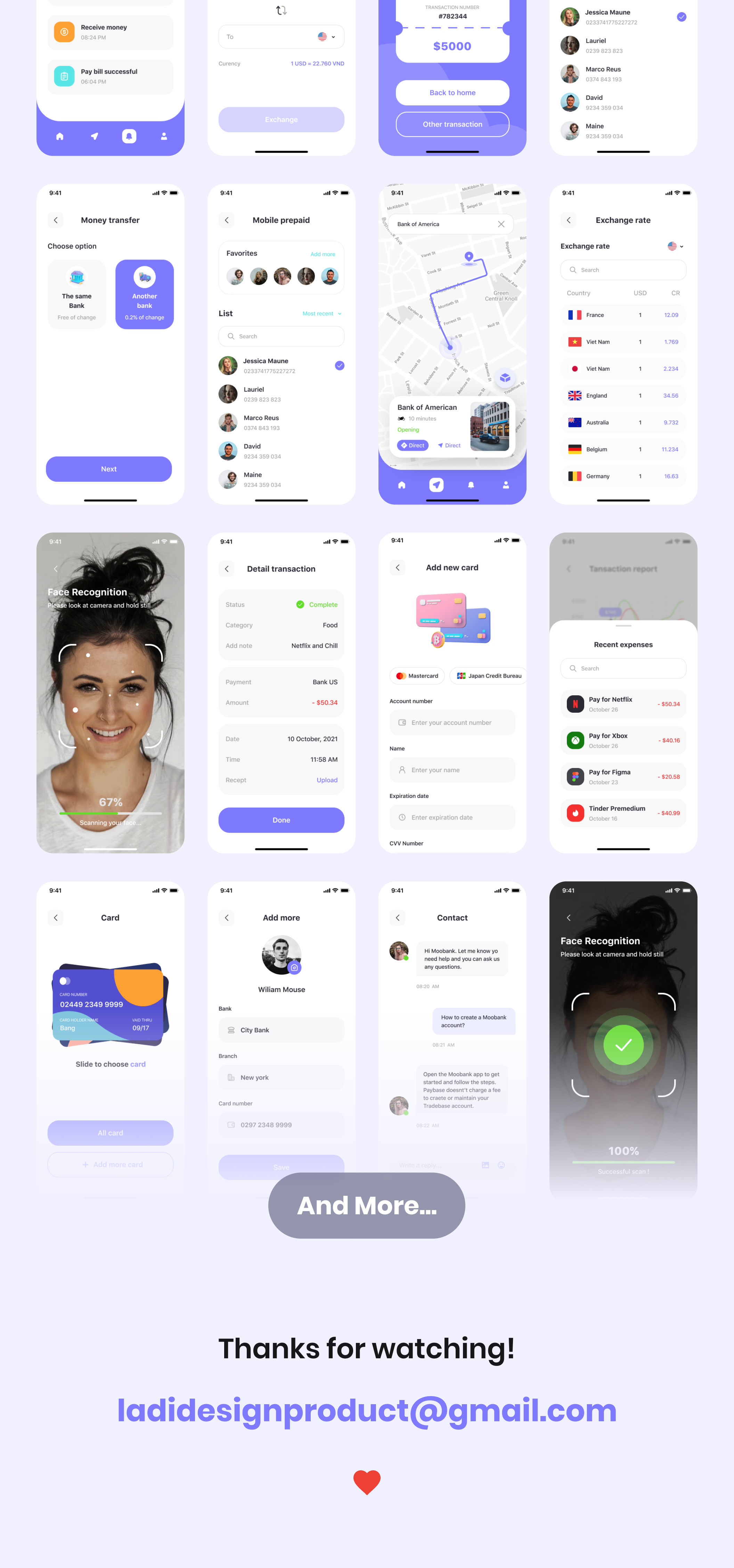 50 优质银行金融财务应用程序APP界面设计UI套件素材 MeeBank – Banking App UI Kit MeeBank – Banking App UI Kit 50