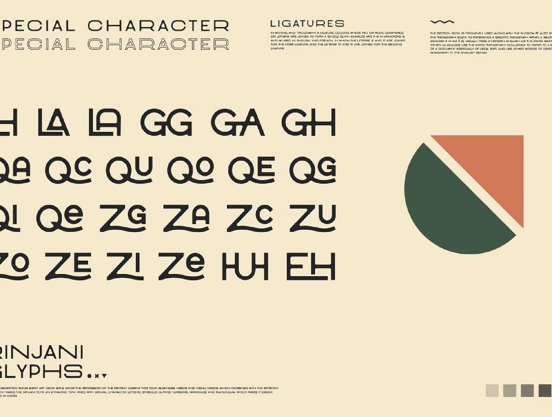64 复古艺术装饰未来宽体拉伸排版设计无衬线英文字体 Rinjani Sans – Wide Stretch Typeface 64
