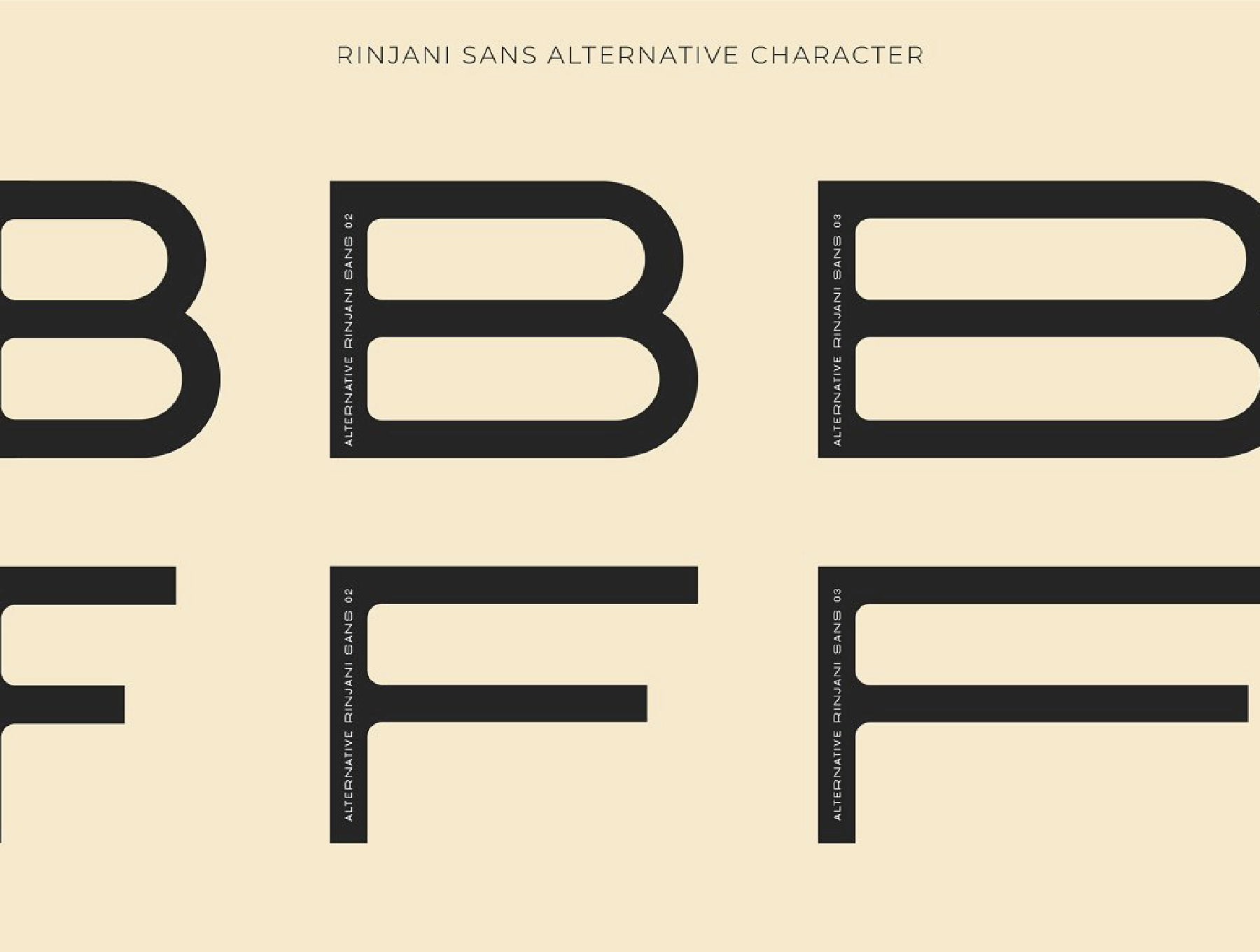 64 复古艺术装饰未来宽体拉伸排版设计无衬线英文字体 Rinjani Sans – Wide Stretch Typeface 64