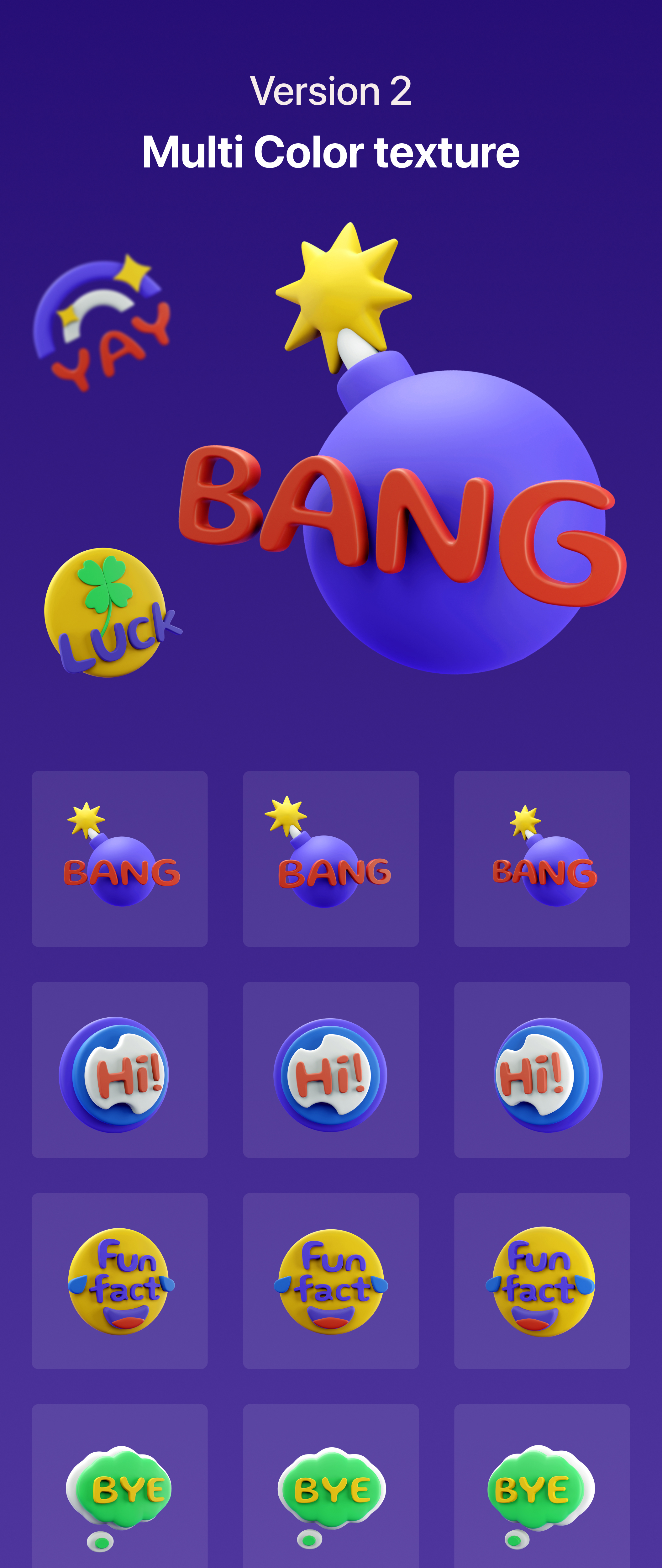 69 150款社交媒体常用语俚语聊天3D图标包icon素材 Social Slang – Best 3D Social Media Slangs Icon Pack 69