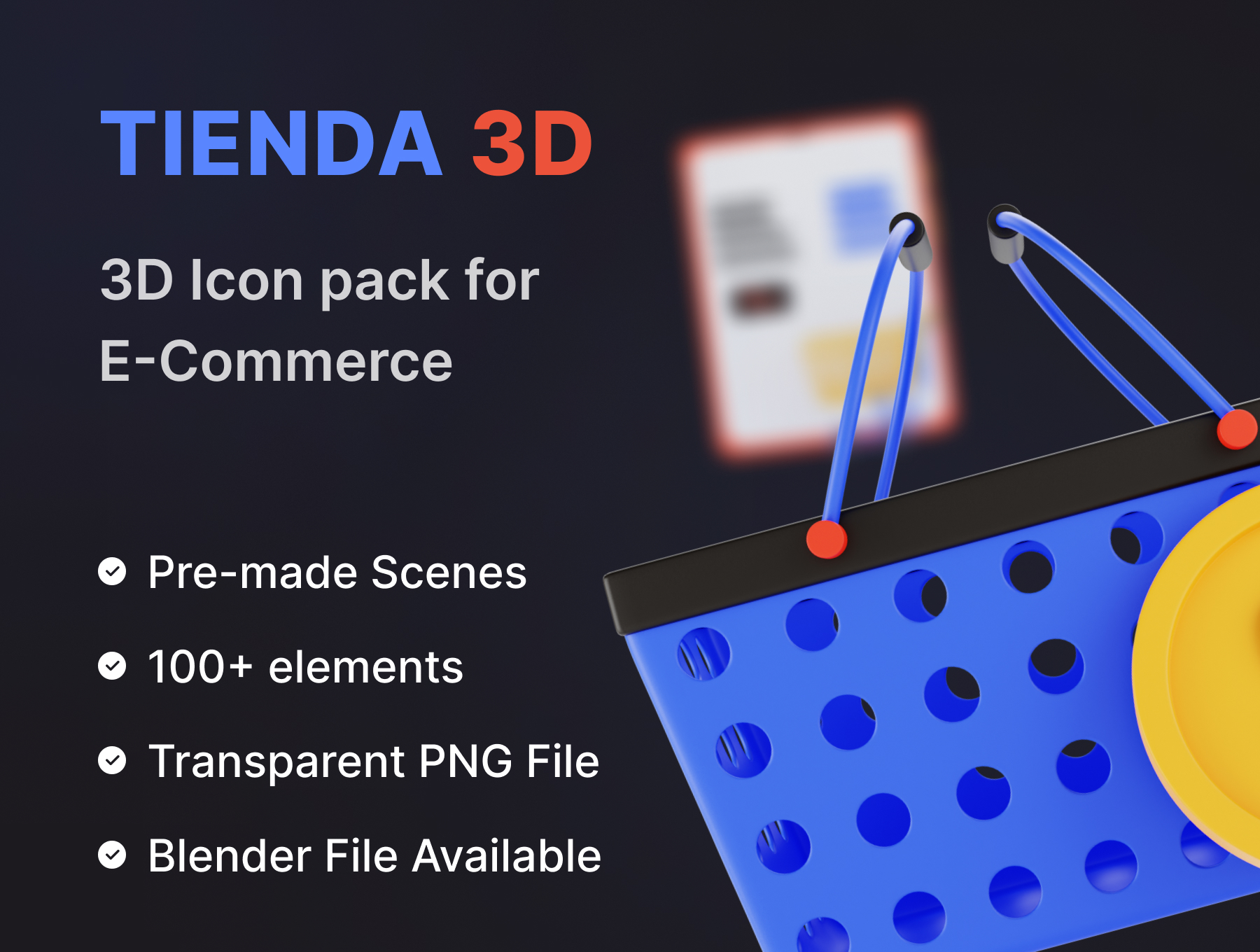 72 高级3D高清电商购物在线商城三维icon图标素材 Tienda Best 3D Icon Pack for E-commerce Stores
