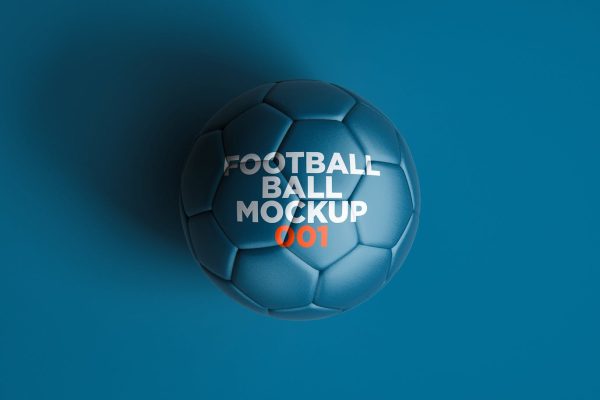 高品质的足球VI设计样机展示模型Psfootball-ball mockup