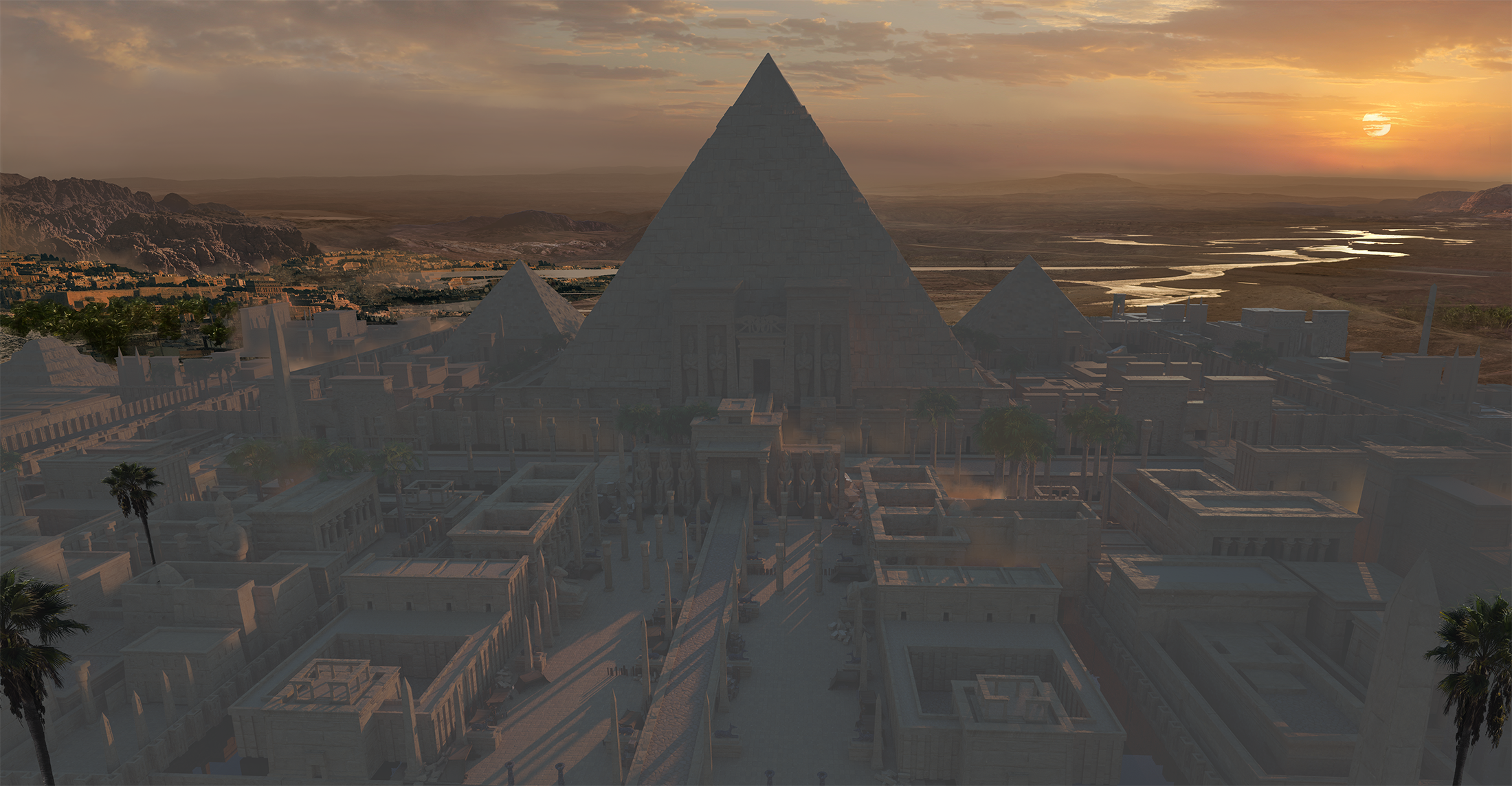859 埃及金字塔古城建筑群相关3D模型合集 Kitbash3d Egypt