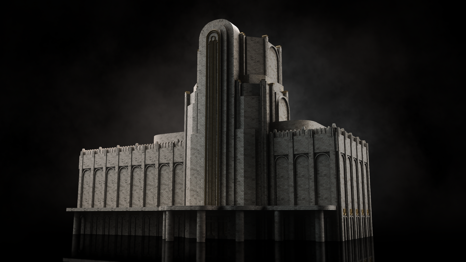 872 欧美建筑景观装饰艺术景观3D模型合集 KITBASH3D ARTDECO