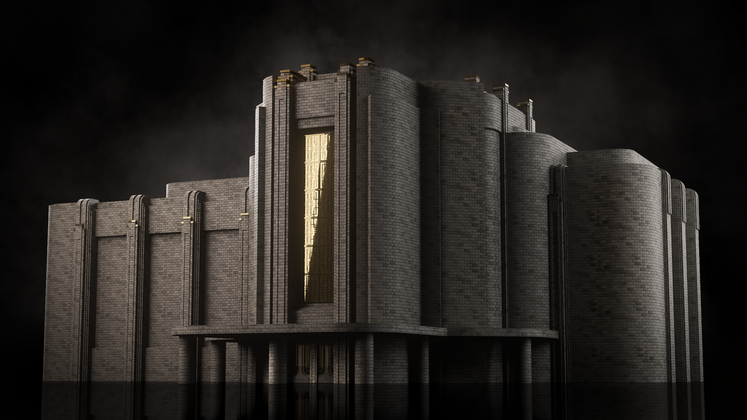 872 欧美建筑景观装饰艺术景观3D模型合集 KITBASH3D ARTDECO