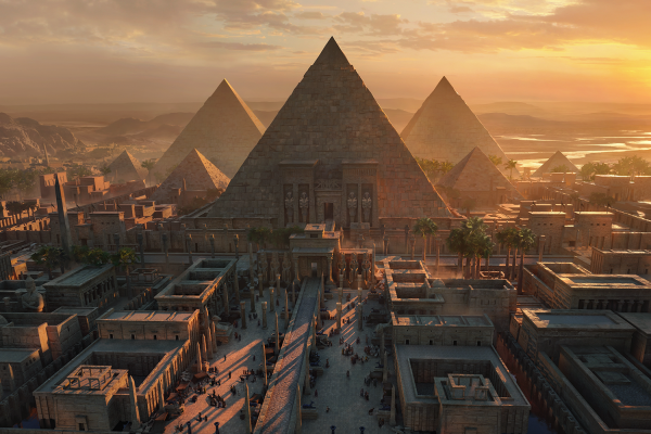 859 埃及金字塔古城建筑群相关3D模型合集 Kitbash3d Egypt