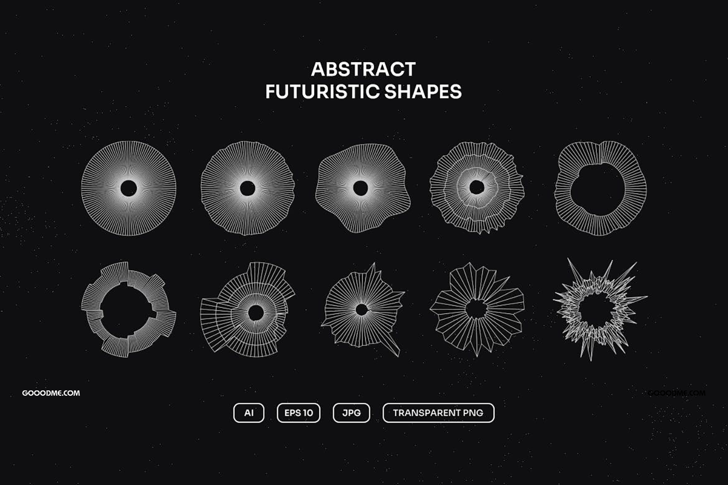 06 50款极简现代几何抽象图形50 vector geometric shapes