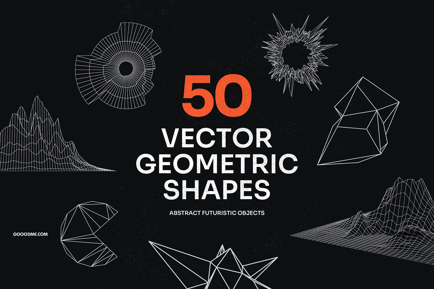 06 50款极简现代几何抽象图形50 vector geometric shapes