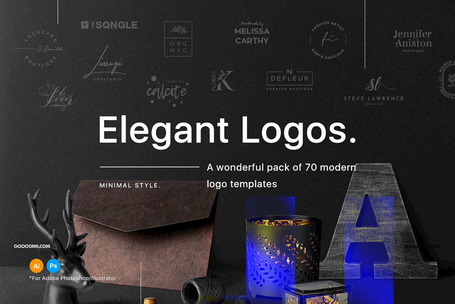 07 70 个优雅设计的标志logo设计模板 70 Elegant Logos