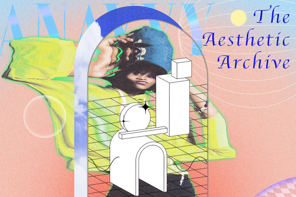 08 90年代复古潮流扭曲酸性渐变抽象几何艺术海报拼贴设计素材合集 The Aesthetic Archive trippy 90s