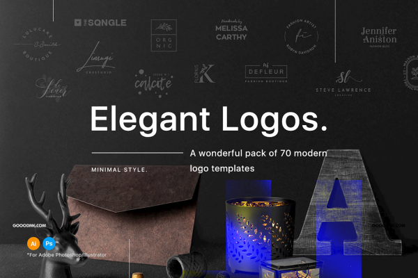 07 70 个优雅设计的标志logo设计模板 70 Elegant Logos