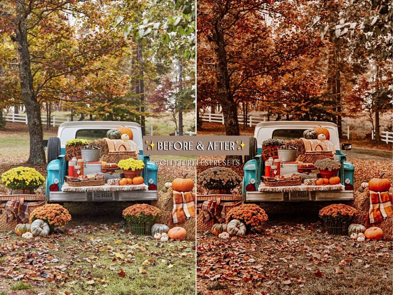 887 8款秋季人像温暖色调Lightroom预设与iphone手机版LR预设 Rustic Fall Moody Lightroom Presets.zip