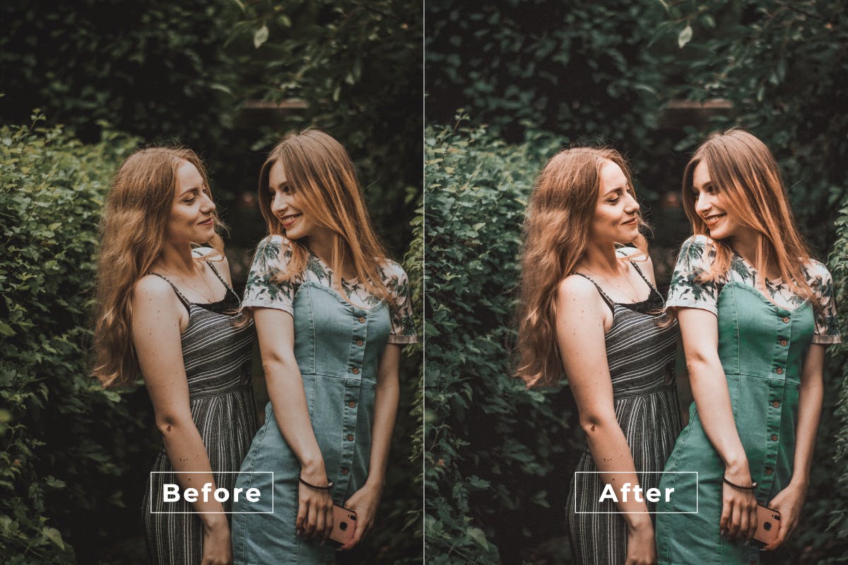 889 10个自然明亮的LR人物调色预设 Natural Desktop and Mobile Lightroom Preset.zip