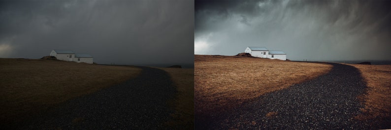 906 冰岛移动预设30 x 黑暗和喜怒无常的 Lightroom 预设，用于棕色照片效果  景观和瀑布预设 Iceland _ Mobile Presets.zip