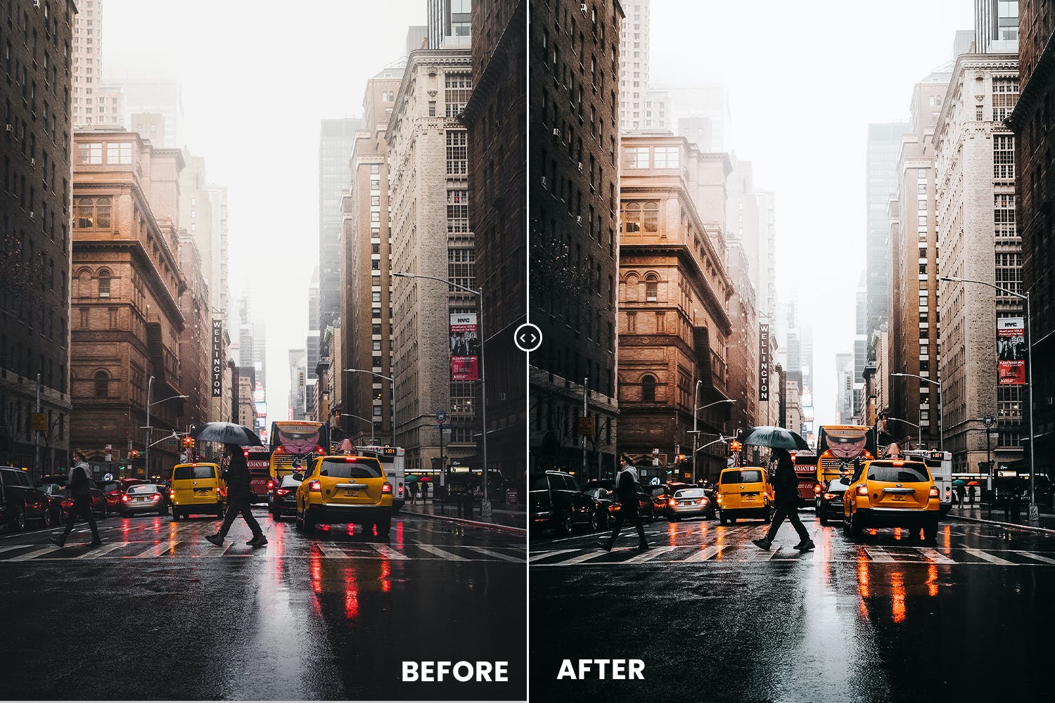 930 阴雨天气的城市建筑风景照片滤镜LR调色预设和ps动作 Moody City Action & Lightrom Presets.zip