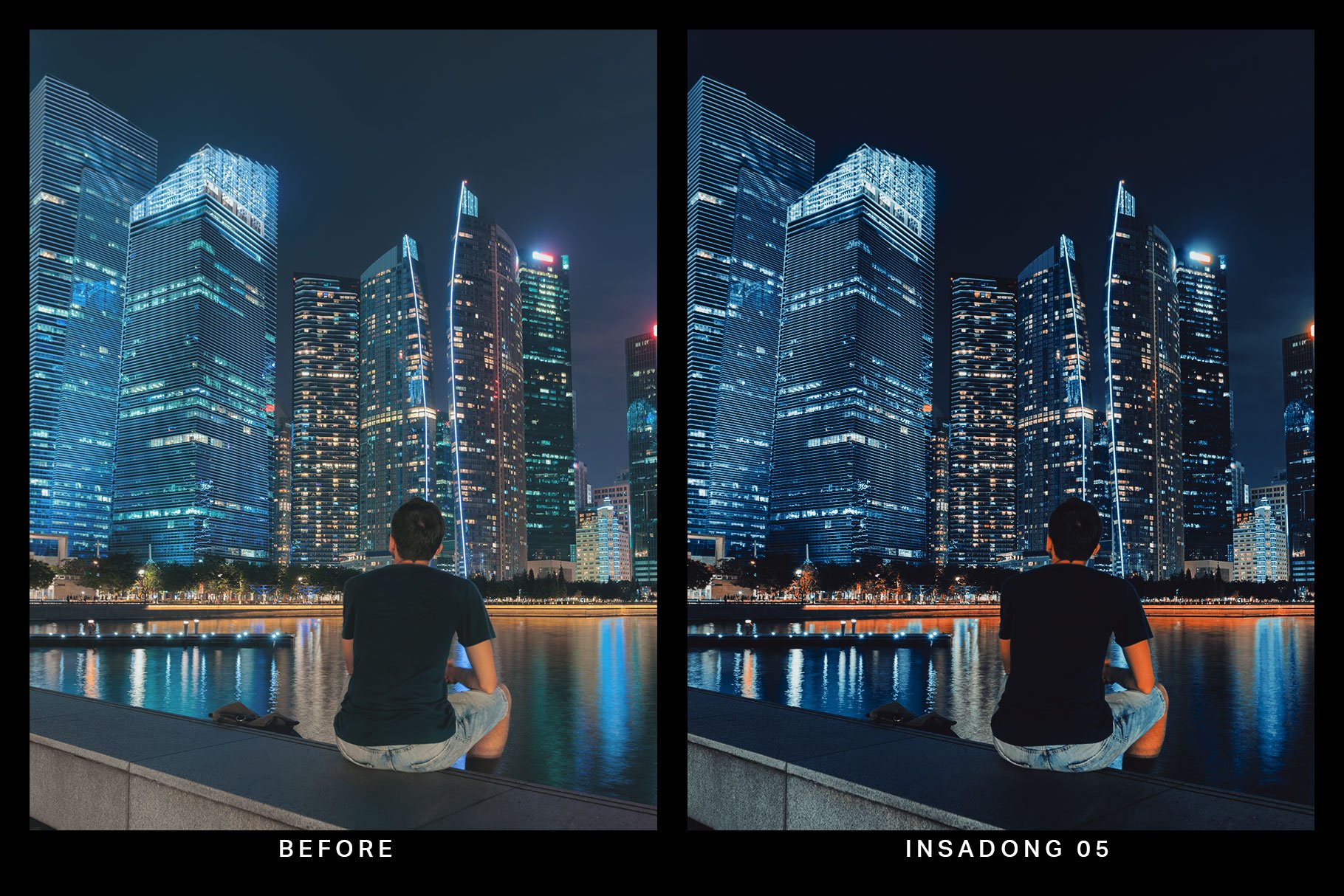 942 夜间城市风景照处理的Lightroom预设和视频LUT 20 Blue Nights Lightroom Presets and LUTs.zip