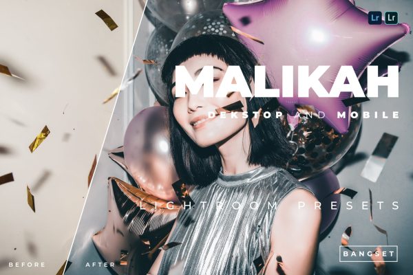 918 明亮的粉色色调的LR人像调色预设 Malikah Desktop and Mobile Lightroom Preset.zip