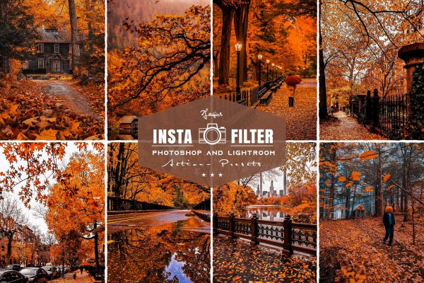 947 秋季金色风景lut预设Fall Photoshop Actions and Lightroom Presets.zip