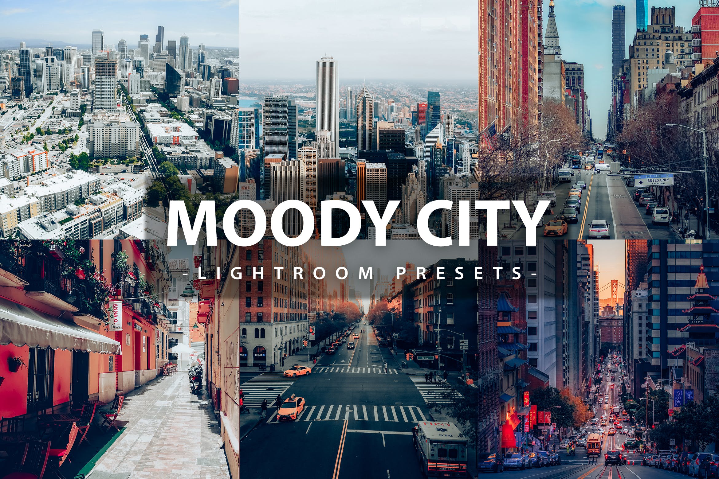 976 城市风光大片Lightroom 预设Moody City Lightroom Presets