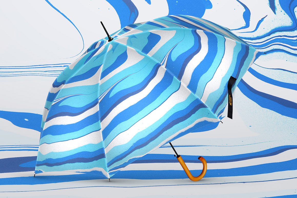 978 多角度雨伞PSD样机Umbrella Mockup