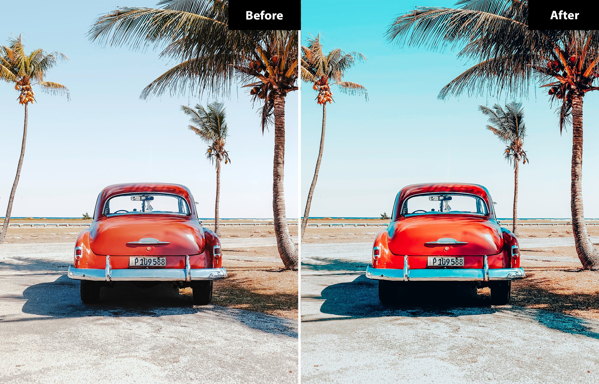 981 户外旅行海边lut预设Instagram Mood Lightroom Presets